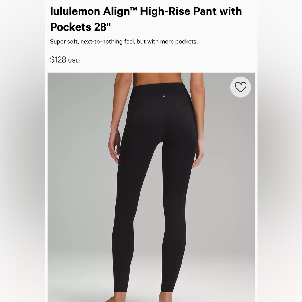 Lululemon black leggings. New